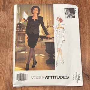 Vogue Attitudes Black and White Suit Pattern